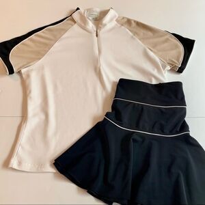 2pc Izod Tennis Top & Jerdog Tennis‎ Skirt M